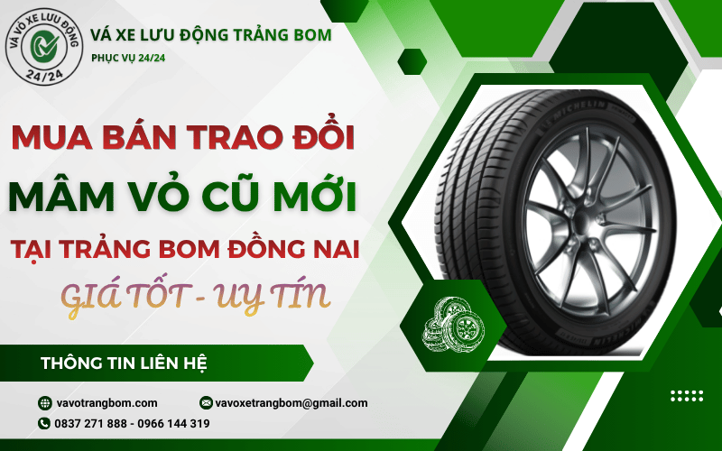 Mua bán trao đổi mâm vỏ cũ mới Trảng Bom Đồng Nai giá tốt, uy tín